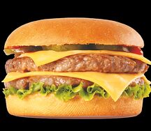 Двойной куриный чизбургер