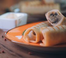 Блины с картофелем и грибами