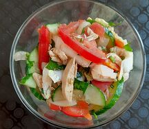 Овощной с курицей