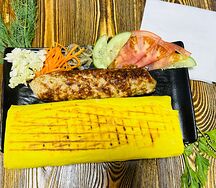 Шаурма с люля-кебабом из курицы в сырном лаваше