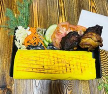 Шаурма МИХ 3 вида мяса (конина, кролик, язык) в сырном лаваше