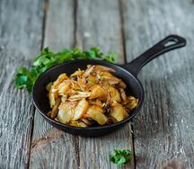 Жареный картофель с грибами