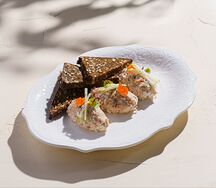 Форшмак с копченым лососем