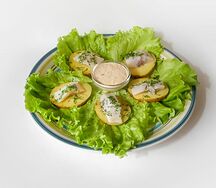 Селедка с печеным картофелем