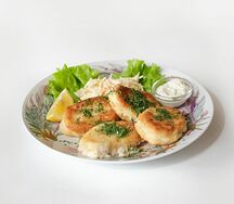 Треска в сухарях с соусом тартар
