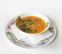 Рассольник ленинградский с потрошками