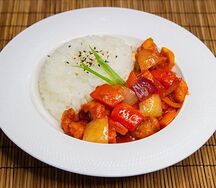 Свинина в кисло-сладком соусе