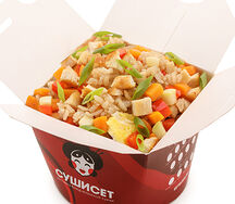 Тяхан с курицей