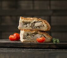 Пирог с курицей и грибами