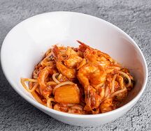 Спагетти с морепродуктами