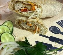 Шаурма с котлетой по-киевски