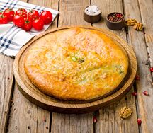 Хачапури с сыром и зеленью