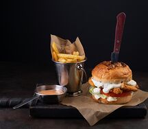 Hot chicken burger