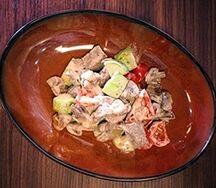 Бефстроганов с картофельным пюре