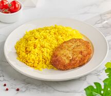 Котлета куриная с сыром и гарниром