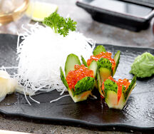 Сашими красная икра