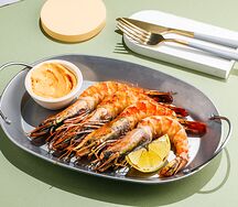 Креветки на гриле