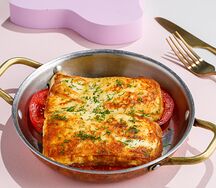 Жареный Сулугуни с томатами