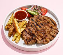 Свиная отбивная с картофелем