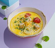 Сливочный суп из белой рыбы