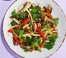 Гриль-салат с бараниной