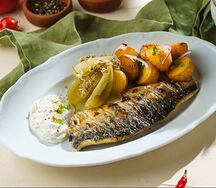 Филе скумбрии на гриле