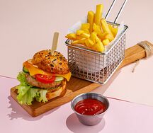 Мини-бургер с курицей