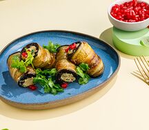 Рулетики из баклажанов по-грузински