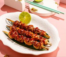 Куриные шашлычки в соусе унаги-терияки