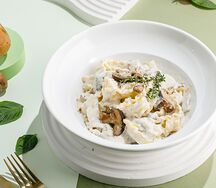 Паста с белыми грибами