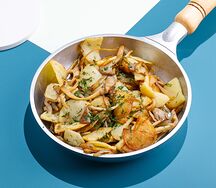 Жареный картофель с грибами