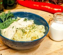 Лапша с цыпленком