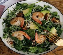 Салат Руккола с креветками