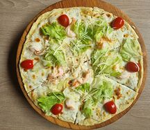 Пицца Цезарь с креветкой