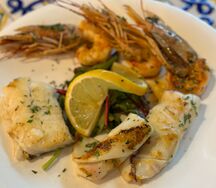 Морепродукты на гриле