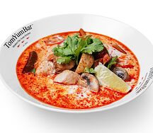 TomYum классический с Курицей и доброй порцией пропаренного риса