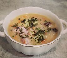Гороховый с копчеными ребрышками