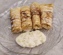 Блинчики с яблоком
