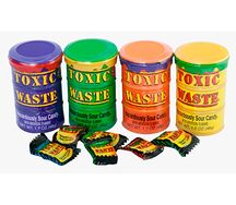 Кислые конфеты в бочке Toxic Waste Америка