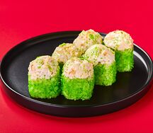 Запеченный ролл с креветкой