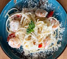Паста с креветками