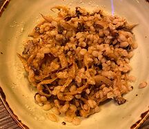 Перловка с грибами