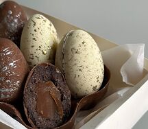 Пирожные картошка в виде яиц к пасхе