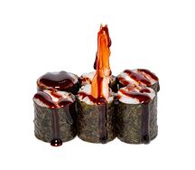 Маки ролл с тигровой креветкой