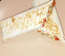 Шаурма со свининой в белом лаваше