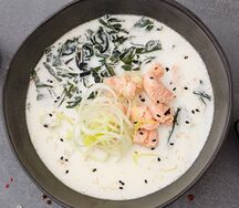 Суп сливочный с лососем