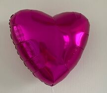 Воздушный шар Сердце фуксия