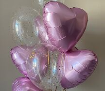 Воздушные шары розовый набор