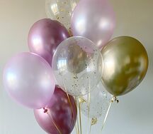 Воздушные шары розовое ассорти