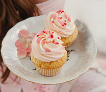 Капкейки с сердечками